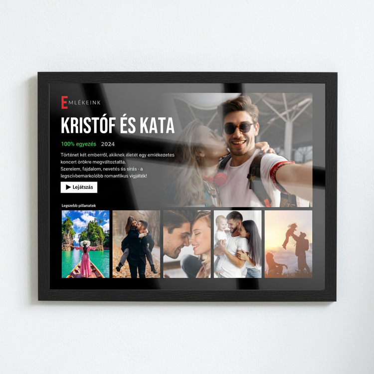 Nástenné umenie s plagátmi z Netflixu a filmov